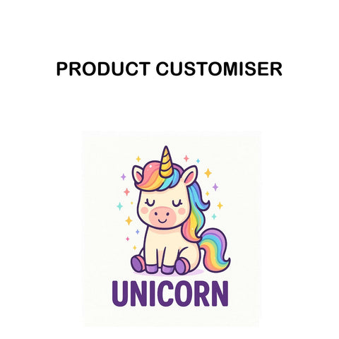 UNICORN PRINT  GRAND NECKLACE ORGANIZER CUSTOMISER