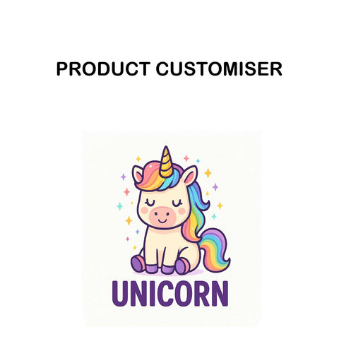 UNICORN PRINT NECKLACE ORGANIZER CUSTOMISER