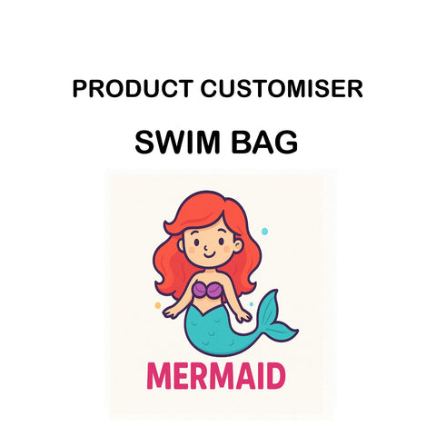 MERMAID PRINT SWIMMING BAG CUSTOMISER