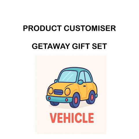 VEHICLE PRINT GETAWAY GIFT SET CUSTOMISER