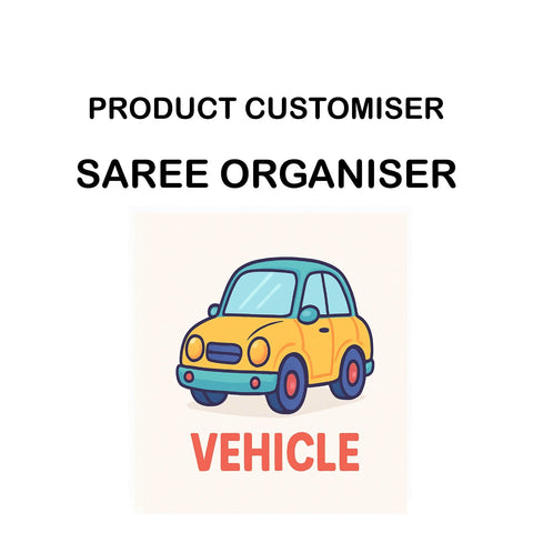 VEHICLE PRINT SAREE ORGANISER CUSTOMISER