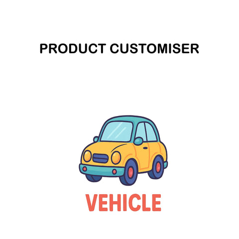 VEHICLE PRINT NECKLACE ORGANIZER CUSTOMISER