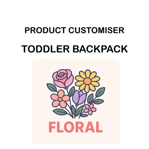 FLORAL PRINT TODDLER BAG CUSTOMISER