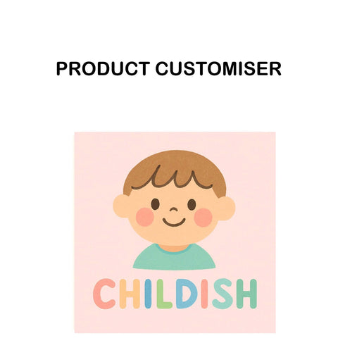 CHILDISH PRINT NECKLACE ORGANIZER CUSTOMISER