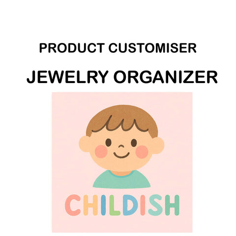 CHILDISH PRINT JEWELRY ORGANISER CUSTOMISER