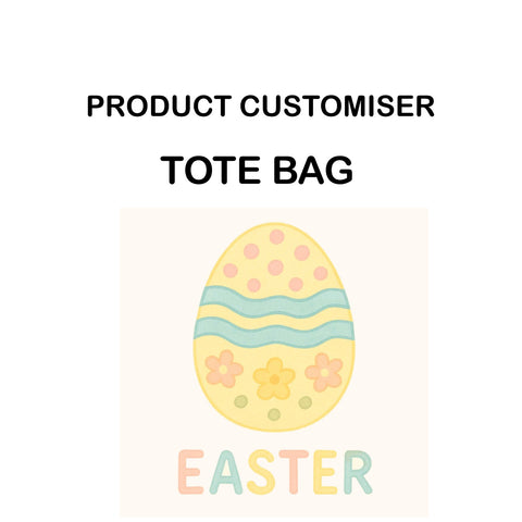 EASTER PRINT TOTE BAG CUSTOMISER