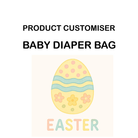 EASTER PRINT BABY DIAPER BAG CUSTOMISER