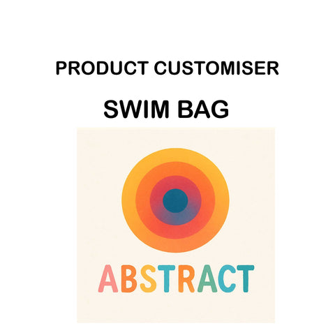 ABSTRACT PRINT SWIMMING BAG CUSTOMISER