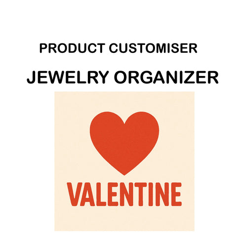 VALENTINE PRINT JEWELRY ORGANISER CUSTOMISER