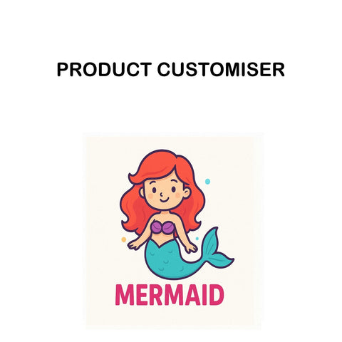 MERMAID PRINT NECKLACE ORGANIZER CUSTOMISER