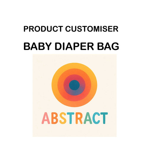 ABSTRACT PRINT DIAPER BAG CUSTOMISER