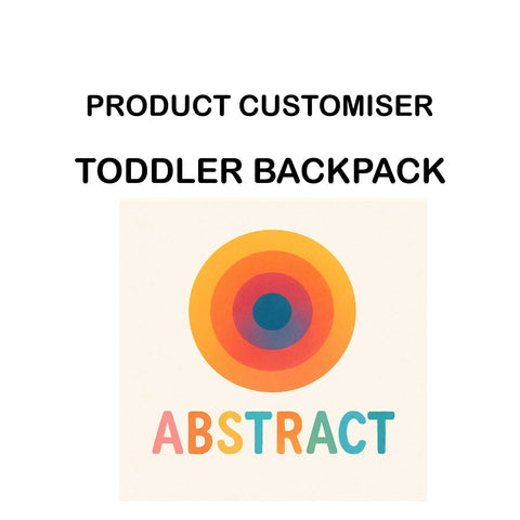 ABSTRACT PRINT TODDLER BAG CUSTOMISER