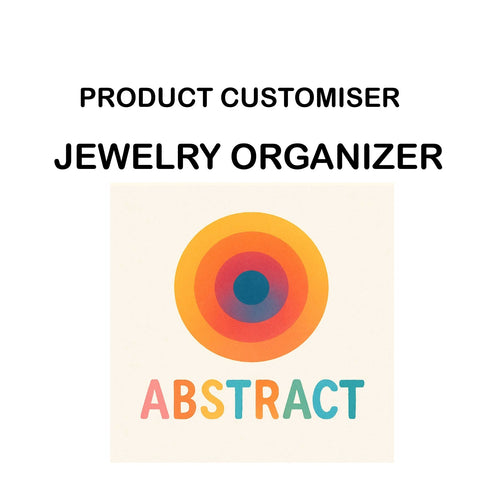 ABSTRACT PRINT JEWELRY ORGANISER CUSTOMISER