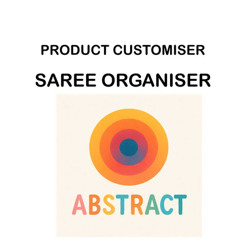 ABSTRACT PRINT SAREE ORGANISER CUSTOMISER