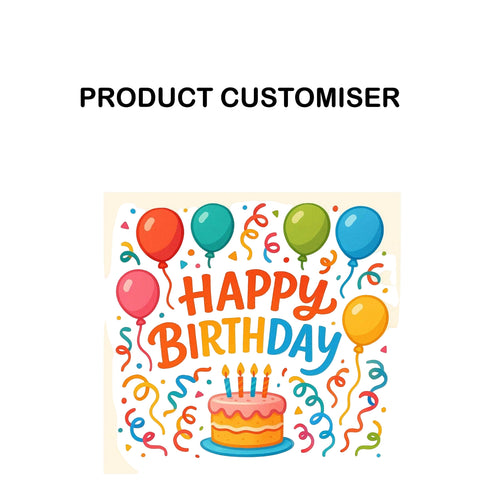 HAPPY BIRTHDAY NECKLACE ORGANIZER CUSTOMISER