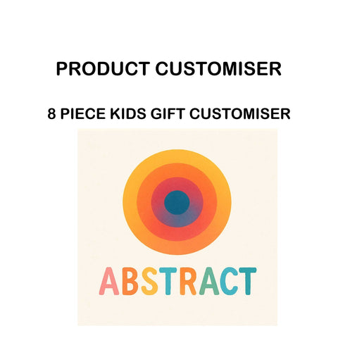 ABSTRACT PRINT 8 PIECE KIDS GIFT CUSTOMISER