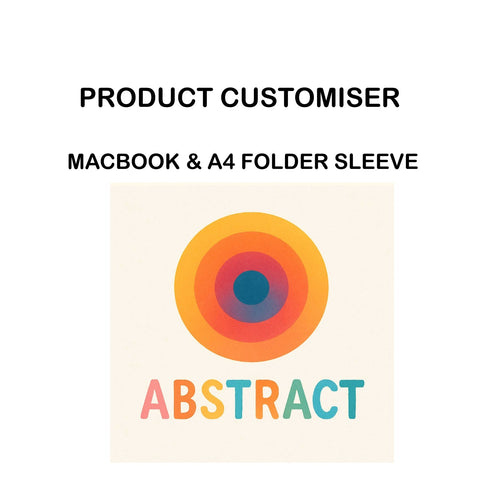 ABSTRACT PRINT MACBOOK & A4 FOLDER SLEEVE CUSTOMISER