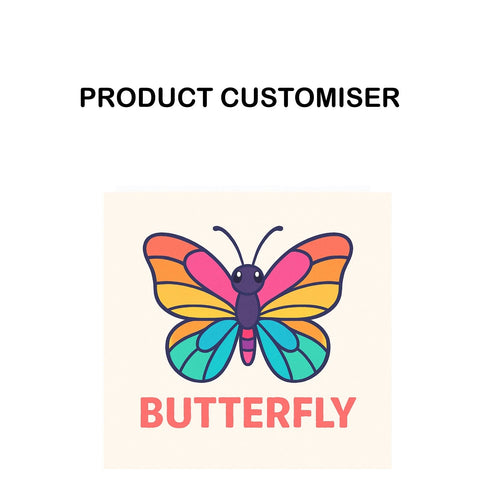 BUTTERFLY PRINT NECKLACE ORGANIZER CUSTOMISER