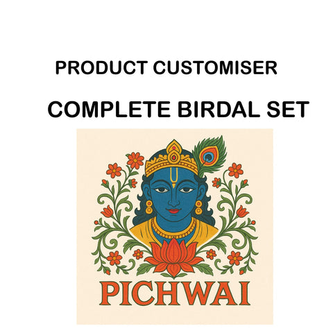 PICHWAI PRINT PRINT COMPLETE BRIDAL SET CUSTOMISER