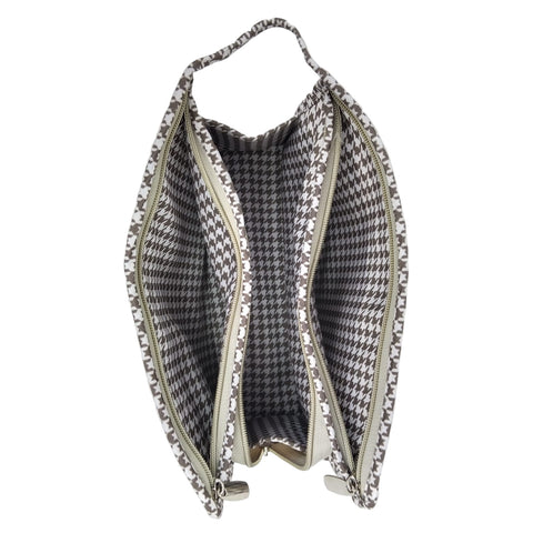 COCOA BUNNY HEARTS PRINT TRIOZIP TOILETRY BAG