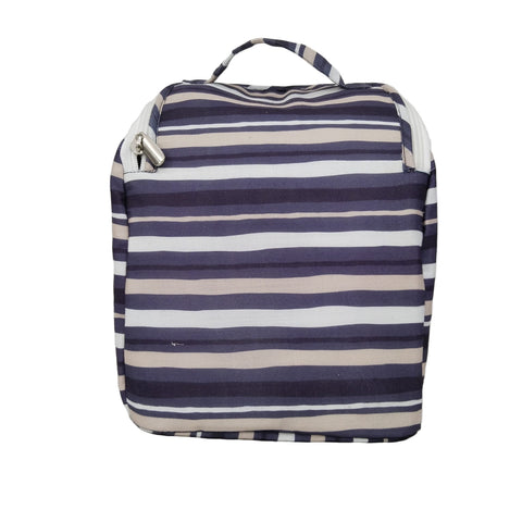 NAVY SAND STRIPES PRINT SMART TIFFIN BAG