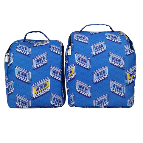 90S CASSETTE WAVE PRINT SMART TIFFIN BAG