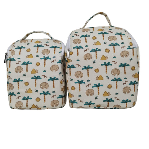 DESERT ELEPHANT PRINT SMART TIFFIN BAG