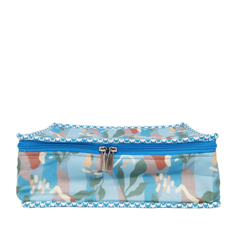 COBALT CAMO JUNGLE PRINT JEWELRY ORGANIZER