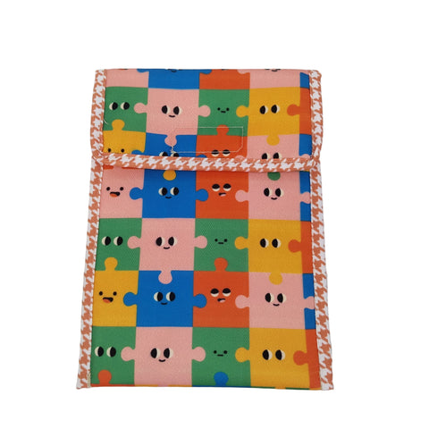 HAPPY PUZZLE PARTY PRINT TRAVEL DENTAL KIT