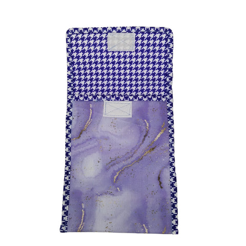 MOONLIT LAVENDER PRINT TRAVEL DENTAL KIT