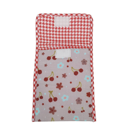 SCARLET CHERRY PRINT TRAVEL DENTAL KIT