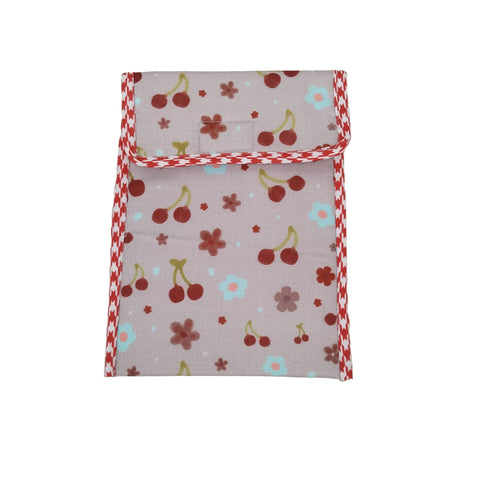 SCARLET CHERRY PRINT TRAVEL DENTAL KIT