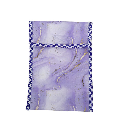 MOONLIT LAVENDER PRINT TRAVEL DENTAL KIT