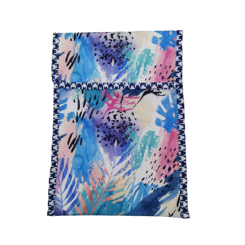 INDIGO PALM SPLASH PRINT TRAVEL DENTAL KIT