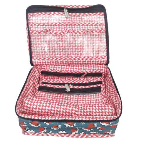 SANTA HAT PARADE PRINT MULTIPURPOSE JEWELRY ORGANIZER SET