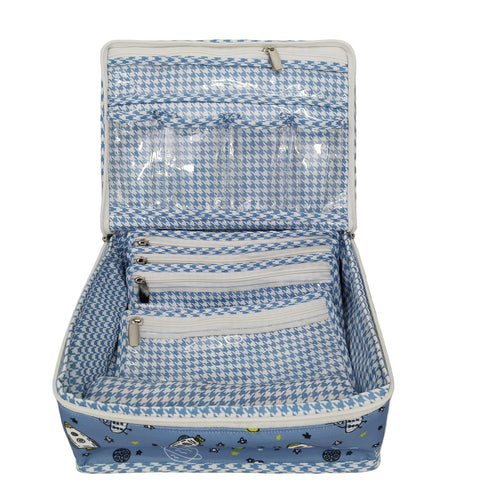 SPACE BUDDIES PRINT MULTIPURPOSE JEWELRY ORGANIZER SET