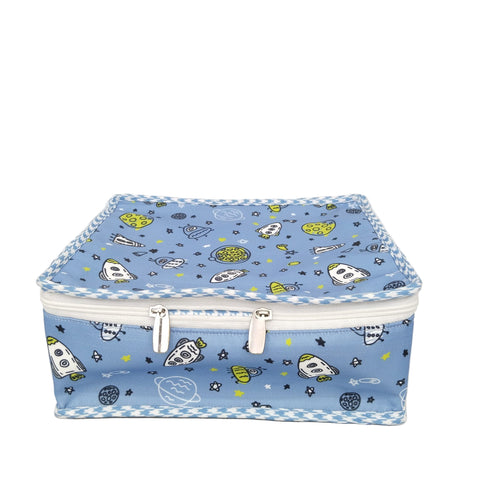 SPACE BUDDIES PRINT MULTIPURPOSE JEWELRY ORGANIZER SET