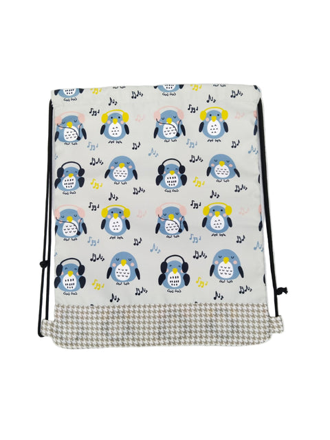 PENGUIN POP PRINT DRAWSTRING BACKPACK
