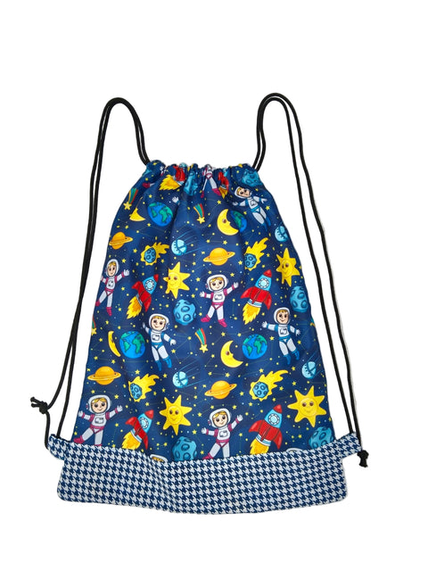 SPACE BUDDIES PRINT DRAWSTRING BACKPACK