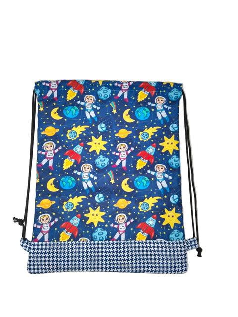 SPACE BUDDIES PRINT DRAWSTRING BACKPACK