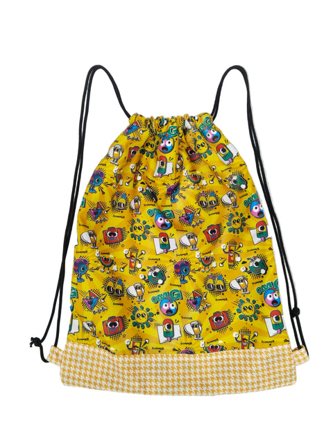 SUMMER VIBES PRINT DRAWSTRING BACKPACK