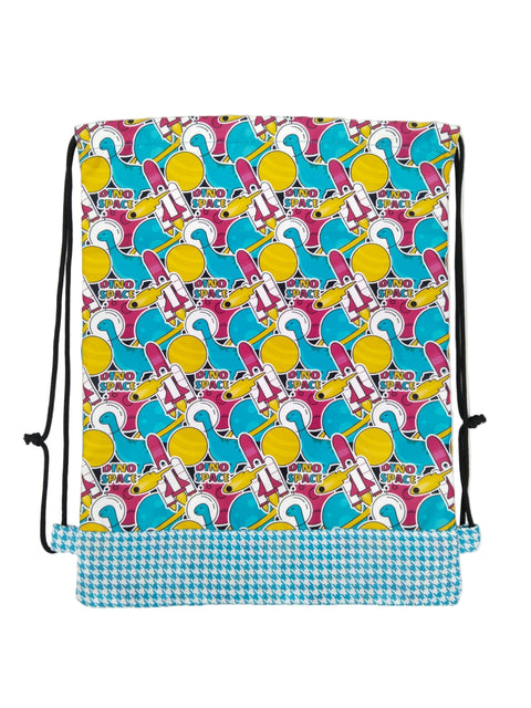 ASTROSAURS PRINT DRAWSTRING BACKPACK