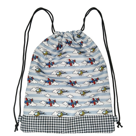 CLOUD CRUISERS PRINT DRAWSTRING BACKPACK