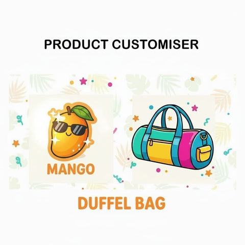 MANGO PRINT PRINT DUFFLE BAG CUSTOMISER