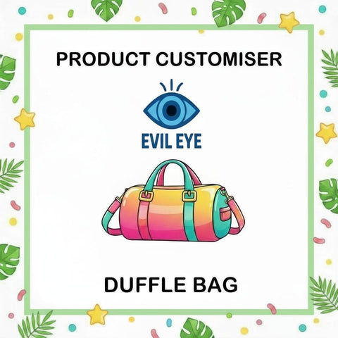 EVIL EYE PRINT DUFFLE BAG CUSTOMISER
