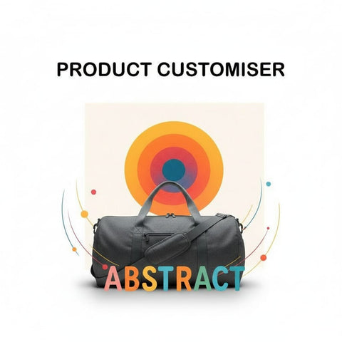 ABSTRACT PRINT PRINT DUFFLE BAG CUSTOMISER