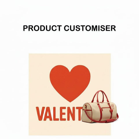 VALENTINE PRINT PRINT DUFFLE BAG CUSTOMISER