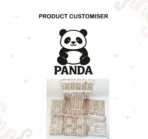 PANDA PRINT GRAND NECKLACE ORGANIZER CUSTOMISER