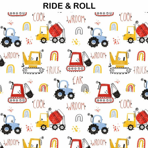 RIDE & ROLL PRINT DUFFLE BAG