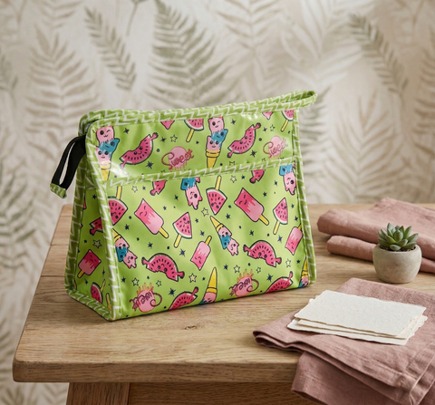 Tropical Bliss Print TrioZip Toiletry Bag